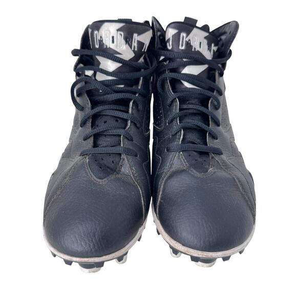 Air Jordan 7 Retro TD Football Cleats Mens Size 8 Black White Lace Up 719543-010 main image 7